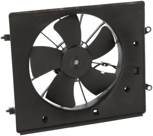 Front Radiator Single Fan Assembly Left Driver Side Direct Replacement Compatible with 2001-2006 Acura MDX / 2003-2007 Honda Pilot AC3115105 19015PGKA01 19015RDJA01
