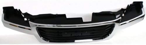 Front Grille Chrome Shell/Black Insert Direct Replacement Compatible With 2004-2012 GMC Canyon GM1200530 12335793