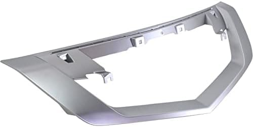 Front Grille Molding Satin Plastic Direct Replacement Compatible With 2009-2011 Acura TL AC1210114 75140TK4A01ZB