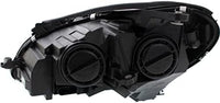 Front Head Light Assembly With Chrome Interior Plastic Right Passenger Side Direct Replacement Compatible With 2012-2014 Mercedes Benz C-Class MB2503187 2048205459