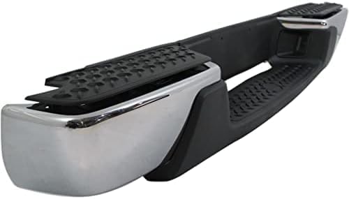 Step Bumper Face Bar & Pad Without Mounting Bracket Chrome Direct Replacement Compatible With 2008-2012 Chevrolet Colorado/GMC Canyon GM1103156 20815916-PFM