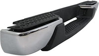 Step Bumper Face Bar & Pad Without Mounting Bracket Chrome Direct Replacement Compatible With 2008-2012 Chevrolet Colorado/GMC Canyon GM1103156 20815916-PFM