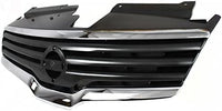 Front Grille Assembly Chrome Shell & Painted Dark Gray Insert Direct Replacement Compatible With 2007-2009 Nissan Altima NI1200221 62070ZN50A