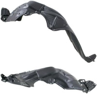 Set Of 2 Front Fender Liner Plastic Left Driver & Right Passenger Side Direct Replacement Compatible With 2012-2017 Toyota Yaris TO1249169 TO1249193 TO1249197