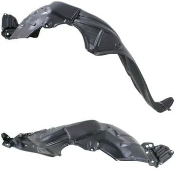 Set Of 2 Front Fender Liner Plastic Left Driver & Right Passenger Side Direct Replacement Compatible With 2012-2017 Toyota Yaris TO1249169 TO1249193 TO1249197