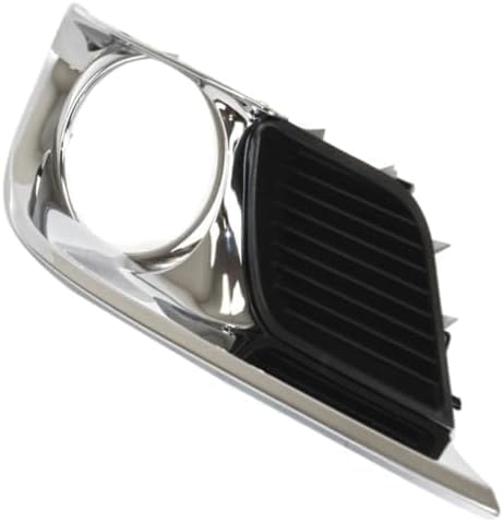 Set Of 2 Front Fog Light Molding Primed With Chrome Trim Left Driver & Right Passenger Side Direct Replacement Compatible With 2011-2012 Toyota Avalon TO1039156 TO1038156 5203007040