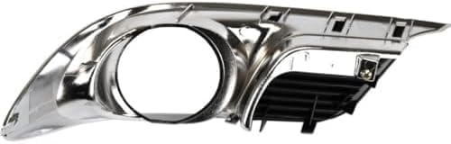 Set Of 2 Front Fog Light Molding Primed With Chrome Trim Left Driver & Right Passenger Side Direct Replacement Compatible With 2011-2012 Toyota Avalon TO1039156 TO1038156 5203007040