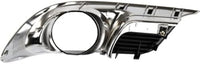 Set Of 2 Front Fog Light Molding Primed With Chrome Trim Left Driver & Right Passenger Side Direct Replacement Compatible With 2011-2012 Toyota Avalon TO1039156 TO1038156 5203007040