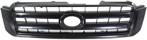 Front Grille Assembly Primed Shell And Insert Plastic Direct Replacement Compatible With 2004-2007 Toyota Highlander TO1200275 5310148100C0
