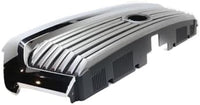 Front Grille Painted Silver Shell & Gray Insert With Chrome Molding Direct Replacement Compatible With 2014-2017 Toyota Tundra TO1200374 531000C310