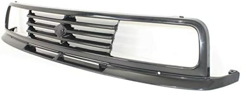 Front Grille Primed Shell And Insert Plastic Direct Replacement Compatible With 1989-1995 Suzuki Sidekick SZ1200104 7211160A30