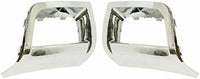 Set Of 2 Front Fog Light Molding Chrome Left Driver & Right Passenger Side Direct Replacement Compatible With 2006-2009 Chevrolet Trailblazer GM1039106 GM1038106 15135188 15135187