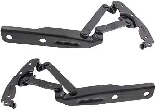 Set of 2 Front Hood Hinge Steel Right Passenger & Left Driver Side Direct Replacement Compatible with 2008-2020 Dodge Grand Caravan / 2008-2016 Chrysler Town & Country CH1236121