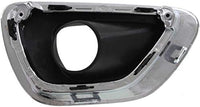 Set Of 2 Front Fog Light Molding Primed With Chrome Trim Left Driver & Right Passenger Side Direct Replacement Compatible With 2014-2016 Jeep Grand Cherokee CH1039147 CH1038147