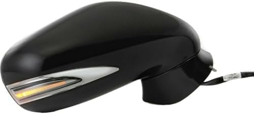 Set Of 2 Front Power Mirror Manual Folding Heated Primed Plastic Left Driver & Right Passenger Side Direct Replacement Compatible With 2009-2013 Lexus IS250 / IS350