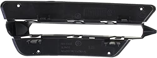 Set Of 2 Front Bumper Outer Grille Textured Right Passenger & Left Driver Side Direct Replacement Compatible With 2012-2015 Mercedes Benz C-Class MB1038126 MB1039126 2048851353