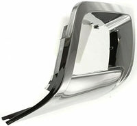 Set Of 2 Front Fog Light Molding Chrome Left Driver & Right Passenger Side Direct Replacement Compatible With 2006-2009 Chevrolet Trailblazer GM1039106 GM1038106 15135188 15135187