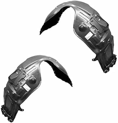 Front Engine Splash Shield Under Covers + Fender Liners Left Driver & Right Passenger Side Direct Replacement Compatible With 2009 Lexus ES350 LX1228105 LX1228106 LX1250116 LX1251116