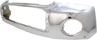 Front Bumper Steel Chrome With Park Assist Sensor Holes + Lower Valance Panel Textured + Outer Retainers Left & Right Side Direct Replacement Compatible With 2010-2013 Toyota Tundra