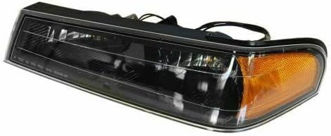 AUTOS PARTS PLUS Front Head Light + Corner Lamp Left Drive & Right Passenger Side Direct Replacement Compatible With 2004-2012 Chevrolet Colorado/GMC Canyon GM2520189 GM2521189 GM2502234 GM2503234