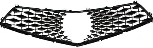 Front Grille Primed Shell With Mesh insert Plastic Direct Replacement Compatible With 2018-2020 Acura TLX AC1201100 71124TZ3A11
