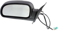 Front Power Mirror Manual Folding Non-Heated Left Driver Side Direct Replacement Compatible With 2006-2009 GMC Envoy GM132042915808571