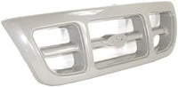 Front Header Panel Thermoplastic And Fiberglass + Grille Textured Gray Shell And Insert Direct Replacement Compatible With 1998-2000 Ford Ranger FO1200343 FO1220215 F87Z8200JA