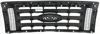 Front Grille Assembly Gray Shell With Textured Insert Plastic Direct Replacement Compatible With 2009-2014 Ford F-150 FO1200512 9L3Z8200BPTM