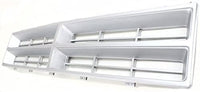 Front Grille Insert Silver Plastic Direct Replacement Compatible With 1986-1990 Dodge Full Size Pickup CH1200107 4249803