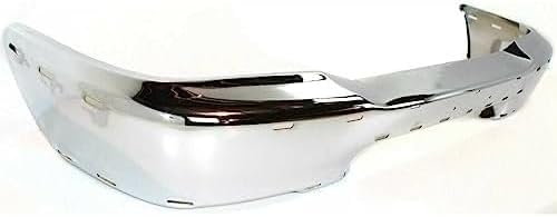 Front Bumper Chrome Steel With Hole Direct Replacement Compatible With 2001-2010 Mazda Pickup MA1002134 1F2350031