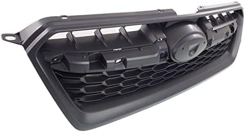 Front Grille Primed Shell And Insert Plastic Direct Replacement Compatible With 2012-2014 Subaru Impreza SU1200158 91122FJ000