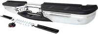 Rear Bumper Face Bar With Mounting Bracket And Pad Provision Chrome Direct Replacement Compatible With 2001-2007 Ford F-Super Duty FO1103173 1C3Z17906DA