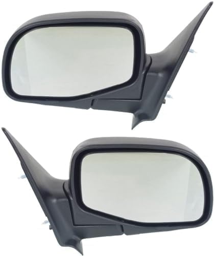 Set of 2 Front Mirror Manual Folding Non-Heated Primed Right Passenger & Left Driver Side Direct Replacement Compatible With 1998-2005 Ford Ranger / 1996-2005 Mazda Pickup FO1320165