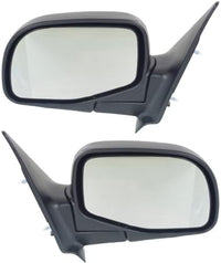 Set of 2 Front Mirror Manual Folding Non-Heated Primed Right Passenger & Left Driver Side Direct Replacement Compatible With 1998-2005 Ford Ranger / 1996-2005 Mazda Pickup FO1320165