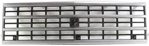 Front Grille Silver Shell And Primed Insert Direct Replacement Compatible With 1992-1996 Chevrolet G-Series Van GM1200360 15709687