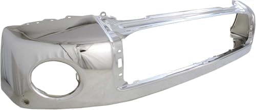 Front Bumper Steel Chrome With Park Assist Sensor Holes + Mounting Arm Brackets Left & Right Side Direct Replacement Compatible With 2007-2013 Toyota Tundra TO1002181 TO1067166