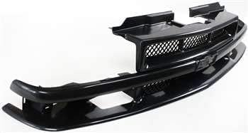 Front Grille Primed Shell With Mesh Insert Plastic Direct Replacement Compatible With 1999-2003 Chevrolet S10 / 2001-2005 Blazer GM1200413 12471853