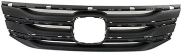 Front Grille Frame Surround Molding Textured Gray Plastic Direct Replacement Compatible With 2011-2013 Honda Odyssey HO1202107 75102TK8A01