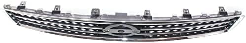 Front Grille Assembly Chrome Shell & Painted Dark Gray Insert Direct Replacement Compatible With 2009-2011 Nissan Maxima NI1200231 620709N00A