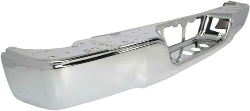 Rear Step Bumper Face Bar Chrome Steel Direct Replacement Compatible With 2007-2013 Toyota Tundra TO1102244 521510C060