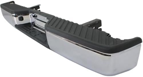 Rear Step Bumper Assembly Chrome Steel Direct Replacement Compatible With 2004-2015 Nissan Titan NI1103109 NI1103116 850108S125-PFM 850229FM0C-PFM