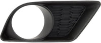 Set Of 2 Front Fog Light Moldings Textured Plastic Right Passenger & Left Driver Side Direct Replacement Compatible With 2011-2014 Dodge Charger CH1039133 CH1038133 68092572AA