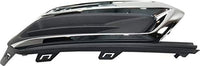Set Of 2 Front Fog Light Cover Plastic Left Driver & Right Passenger Side Direct Replacement Compatible With 2015 Chevrolet Cruze / 2016 Cruze Limited GM1039184 GM1038184