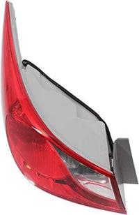 Tail Light Outer Assembly Plastic Left Driver Side Direct Replacement Compatible With 2011-2014 Hyundai Sonata HY2804116 924013Q000