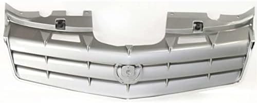 Front Grille Primed Gray Shell And Insert Direct Replacement Compatible With 2006-2009 Cadillac SRX GM1200612 15925771