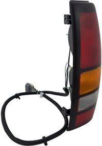 Tail Light Lens And Housing Fleetside Right Passenger Side Direct Replacement Compatible With 2004-2007 GMC Sierra 1500 2500HD 3500 GM2801177 19169022