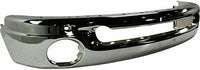 Front Bumper Face Bar Chrome Steel + Upper Cover Textured + Upper And Lower Brackets Right & Left Side Direct Replacement Compatible With 2006-2008 Dodge Ram 1500 CH1002383 CH1000880