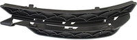 Set Of 2 Front Bumper Outer Grille Textured Right Passenger & Left Driver Side Direct Replacement Compatible With 2012-2015 Mercedes Benz C-Class MB1038126 MB1039126 2048851353