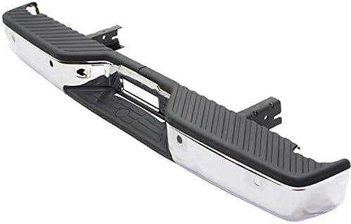 Step Bumper Assembly Chrome Steel Direct Replacement Compatible With 2004-2015 Nissan Titan NI1103111 NI1103118 85010ZJ20B-PFM 85022ZR20B-PFM