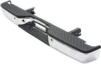 Step Bumper Assembly Chrome Steel Direct Replacement Compatible With 2004-2015 Nissan Titan NI1103111 NI1103118 85010ZJ20B-PFM 85022ZR20B-PFM
